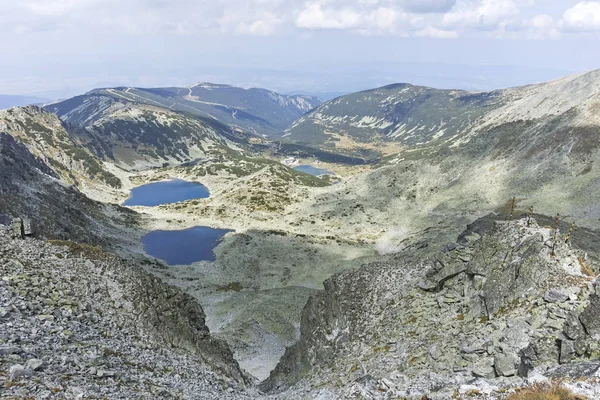 Panorama bij Musala peak, Rila mountain, Bulgarije — Stockfoto