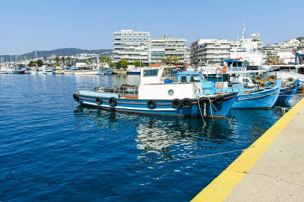 Kavala Greece June 2019 Panoramic View Coastal Steet City Kavala — 스톡 사진