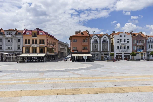 Panagyurishte Bulgarien Maj 2020 Panorama Över Centrala Torget Historiska Staden — Stockfoto