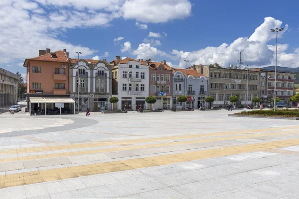 Panagyurishte Bulgarien Maj 2020 Panorama Över Centrala Torget Historiska Staden — Stockfoto