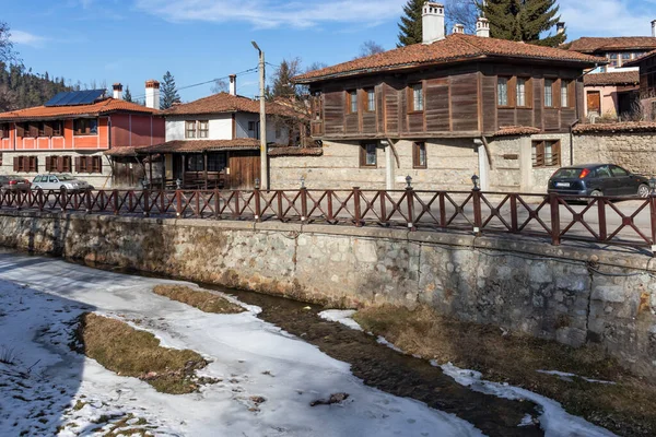 Koprivshtitsa Bulgarien Januari 2020 Gamla Stenbron Över Floden Topolnitsa Den — Stockfoto