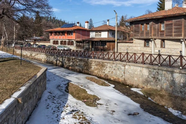 Koprivshtitsa Bulgarien Januari 2020 Gamla Stenbron Över Floden Topolnitsa Den — Stockfoto