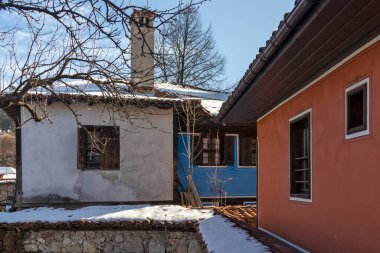 KOPRIVSHTITSA, BULGARIA - 25 Ocak 2020: Bulgaristan 'ın Sofya Bölgesi Koprivshtitsa kentindeki Lyuben Karavelov Müzesi