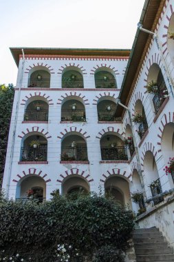 Dragalentsi Manastırı, Bulgaristan - 3 Eylül 2019: Bulgaristan 'ın Vitosha Dağı' ndaki Ortodoks Dragalevtsi Manastırı
