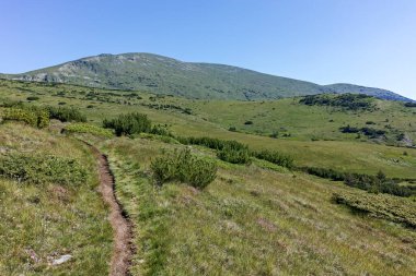 Belmeken zirvesi, Rila dağı, Bulgaristan çevresindeki Panorama