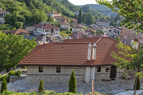 Melnik Bulgarie Juin 2020 Rue Typique Vieilles Maisons Dans Ville — Photo