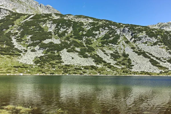 Pemandangan Musim Panas Danau Ikan Ribni Ezera Gunung Rila Bulgaria — Stok Foto