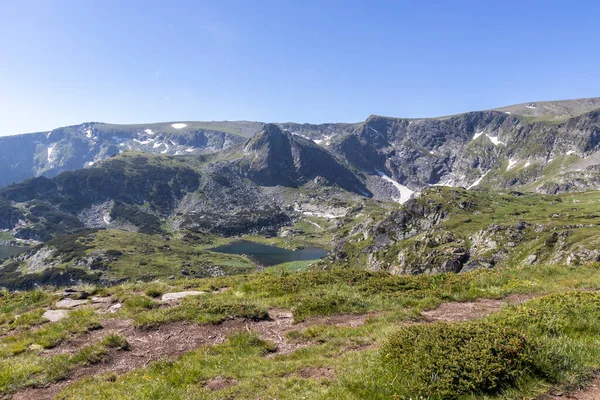 Bulgaristan 'ın Yedi Rila Gölü yakınlarındaki Rila Mountan' ın inanılmaz manzarası