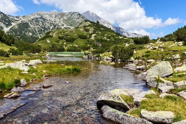 Lansekap Dengan Sungai Banderitsa Pegunungan Pirin Bulgaria — Stok Foto