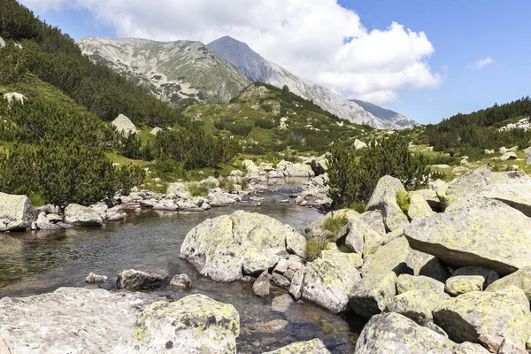 Lansekap Dengan Sungai Banderitsa Pegunungan Pirin Bulgaria — Stok Foto