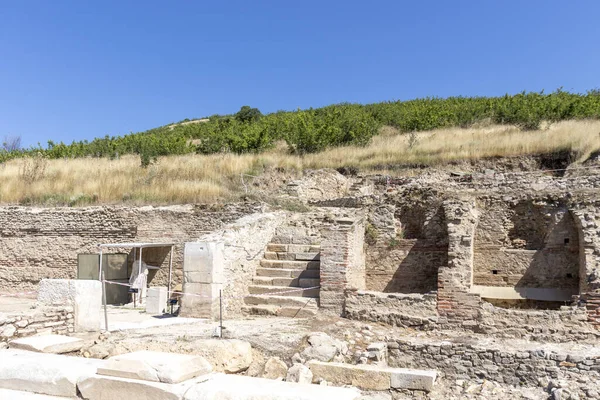 Ruïnes Van Oude Macedonische Polis Heraclea Sintica Gelegen Nabij Stad — Stockfoto