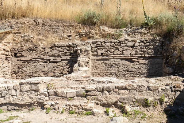 Ruïnes Van Oude Macedonische Polis Heraclea Sintica Gelegen Nabij Stad — Stockfoto