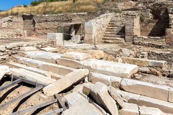 Rovine Dell Antica Polis Macedone Eraclea Sintica Situata Vicino Alla — Foto Stock