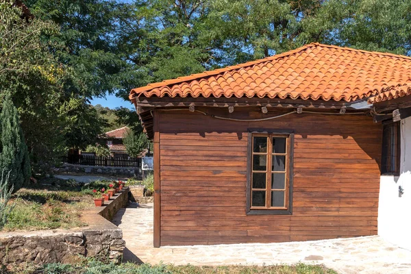 Maisons Anciennes Xixe Siècle Dans Village Historique Brashlyan Région Burgas — Photo