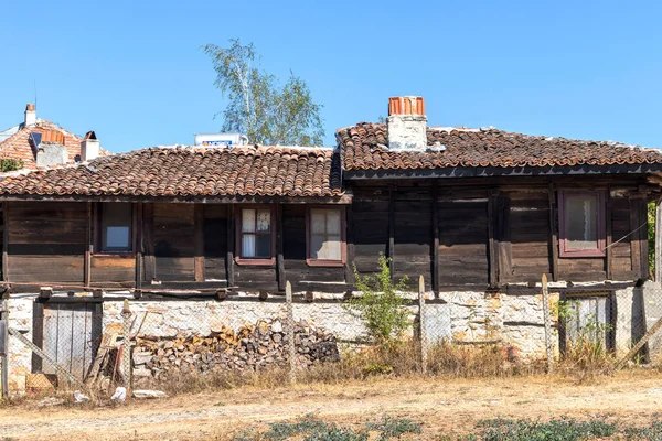 Casas Antiguas Del Siglo Xix Histórico Pueblo Brashlyan Región Burgas — Foto de Stock