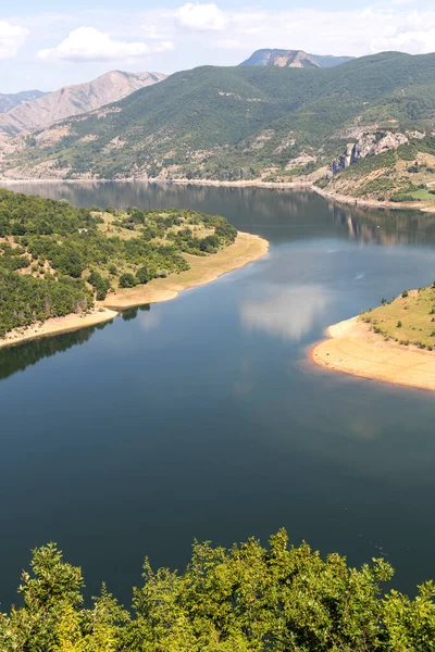 Niesamowity Widok Rzekę Ardę Meander Zbiornik Wodny Kardzhali Bułgaria — Zdjęcie stockowe