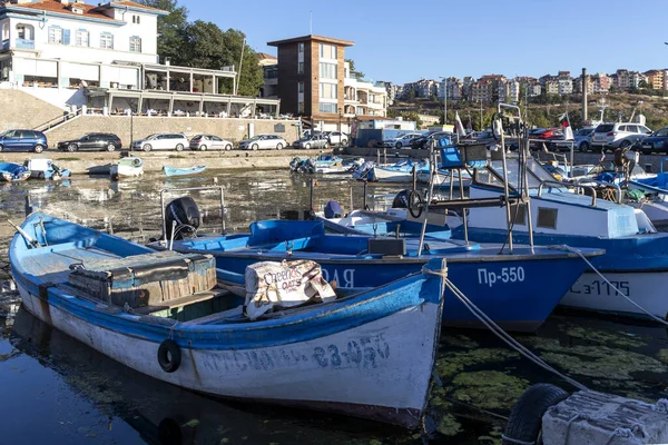 Sozopol Bulgarie Août 2020 Coucher Soleil Incroyable Port Sozopol Région — Photo