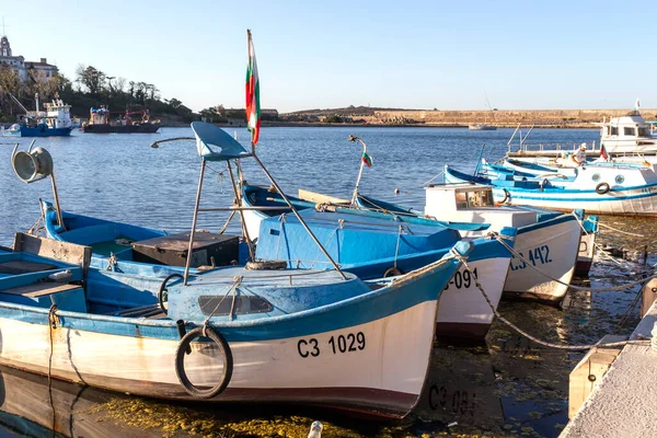 Sozopol Bulgarien August 2020 Erstaunlicher Sonnenuntergang Hafen Von Sozopol Region — Stockfoto