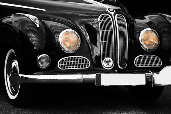 Detalles Elegantes Coche Brillante Vintage — Foto de Stock