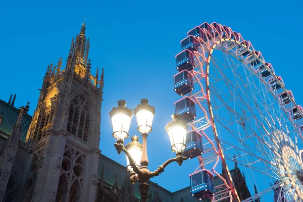 Blick Auf Das Riesenrad Der Nacht — Stockfoto