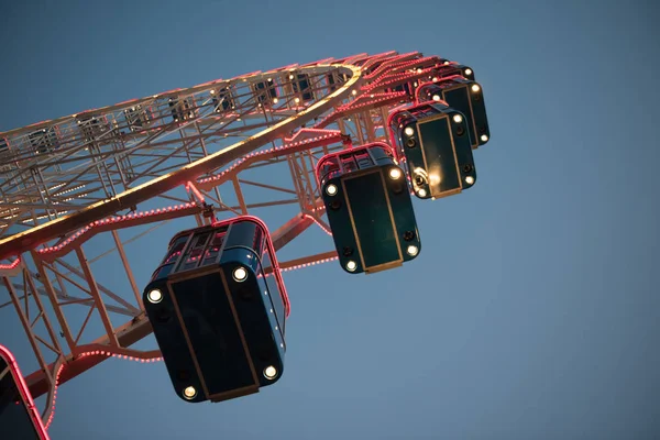 Ferris Wheel Blue Sky Background — Stock Photo, Image