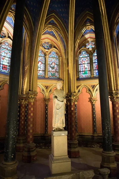 Hermoso Interior Sainte Chapelle París — Foto de Stock