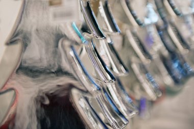 Gümüş Noel ağacı yakın çekim