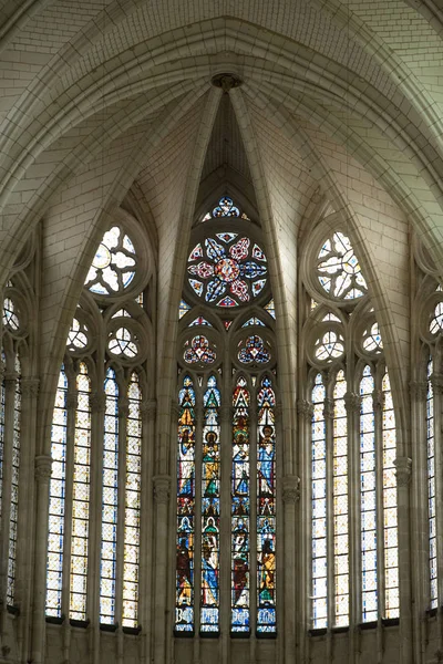 Detalles Del Interior Catedral Amiens Francia — Foto de Stock