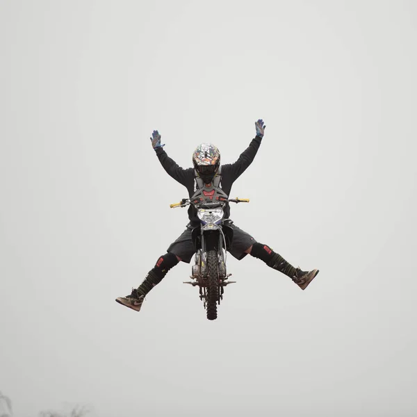 Motorcycle Acrobatics Extreme Show — Stock Photo, Image