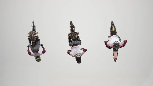 Motorfiets Acrobatiek Extreme Toon — Stockfoto