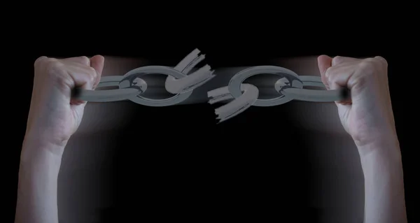 Break Chains Close — Stock Photo, Image