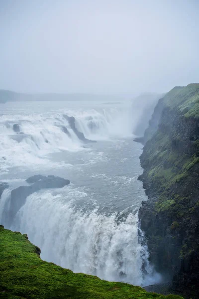 İzlanda 'da Gullfoss Şelaleleri — Stok fotoğraf