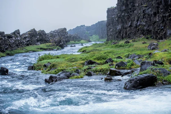 Thingvellir Park na Islândia — Fotografia de Stock