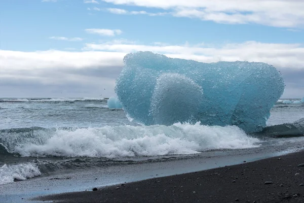 Jokulsarlon海滩 — 图库照片