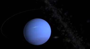Planet neptun in space