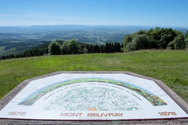 Vista Del Monte Beuvray — Foto de Stock