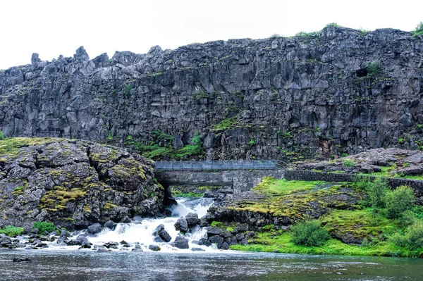 Πάρκο Thingvellir Στην Ισλανδία — Φωτογραφία Αρχείου