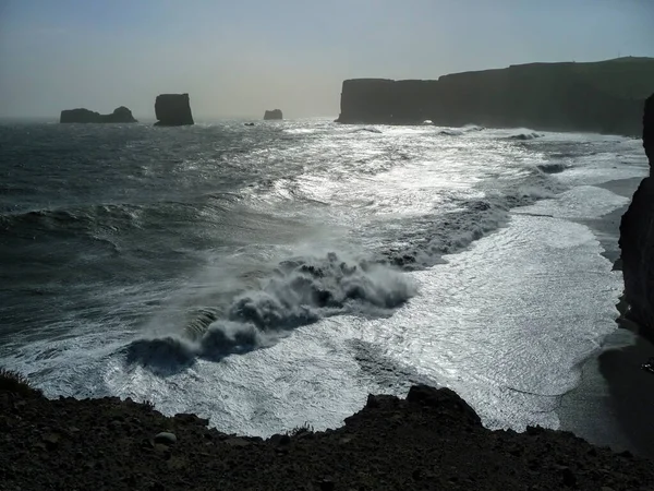 冰岛Dyrholaey海滩 — 图库照片