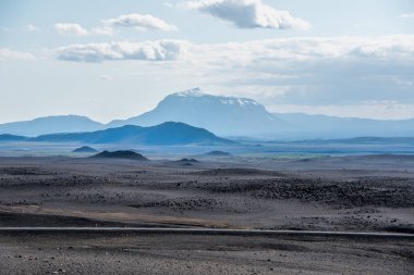 İzlanda 'daki büyük Askja volkanı
