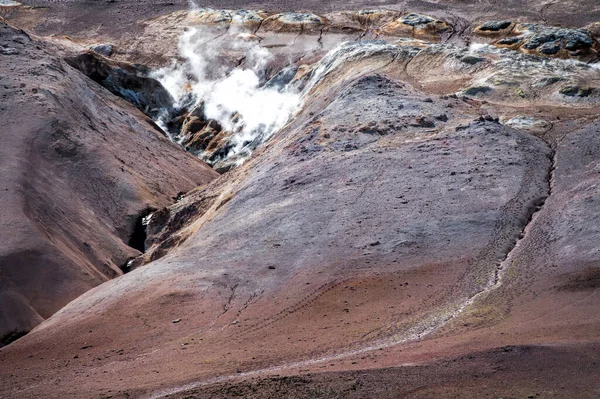 Myvatn Sulfatars Islandii — Zdjęcie stockowe