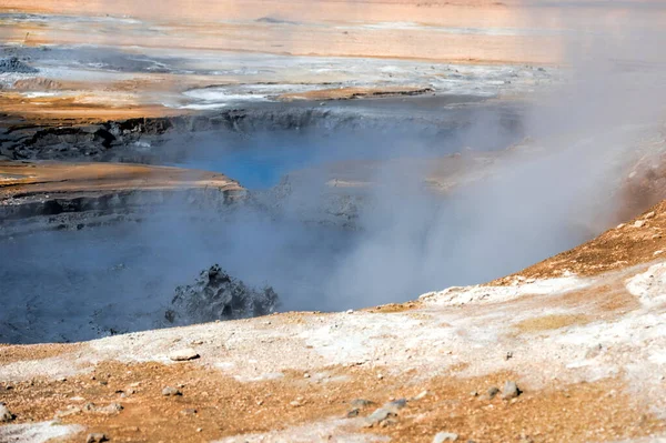 Myvatn Szulfatárok Izlandon — Stock Fotó