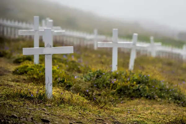 Croos Cementerio Iceland —  Fotos de Stock