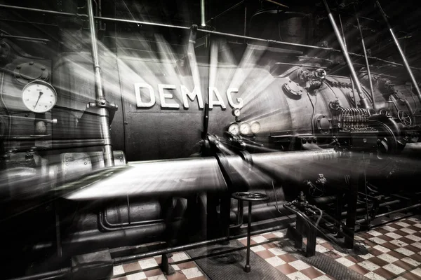 Büyük Çelik Fabrikası Makineleri — Stok fotoğraf