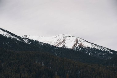 Kış görünümü Dağları, güzel harikalar dağ manzarası 