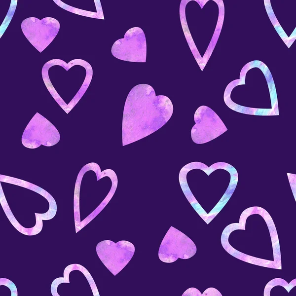 Valentijnsdag abstract patroon achtergrond harten. — Stockfoto