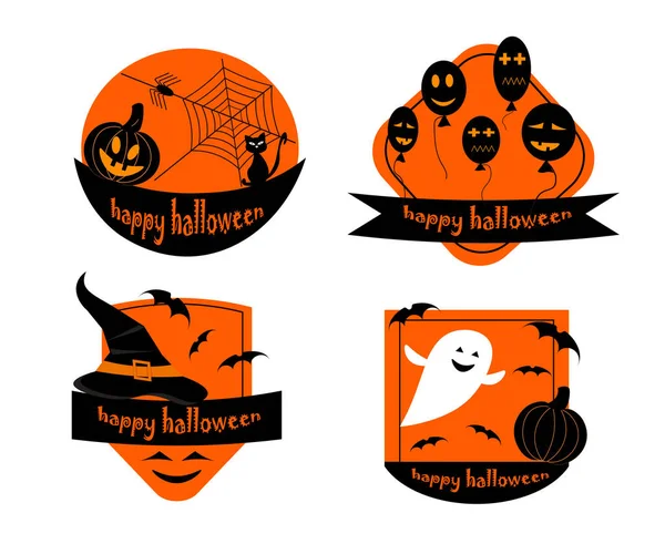 Conjunto de iconos para Halloween. ilustración vectorial . — Vector de stock