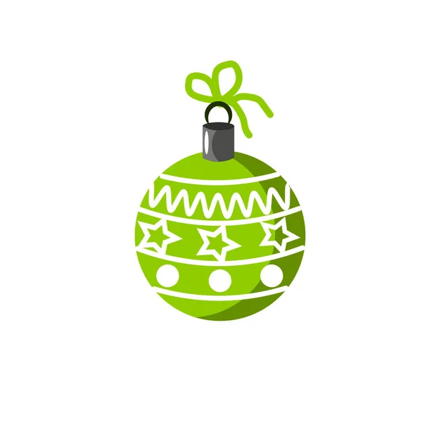Christmas and New Year ball. — Stock Vector