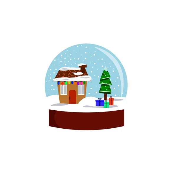 Balle magique. Carte de Noël ou Nouvel An. — Image vectorielle