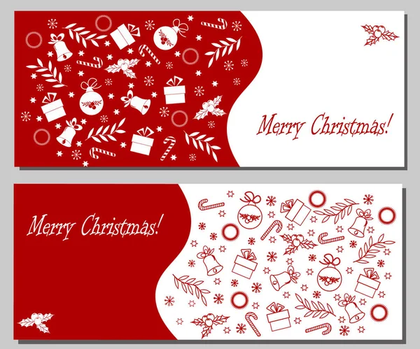 Christmas flyer template with text. — Stock Vector