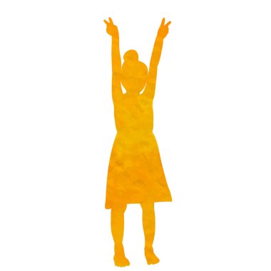 suluboya bir çocuk silueti